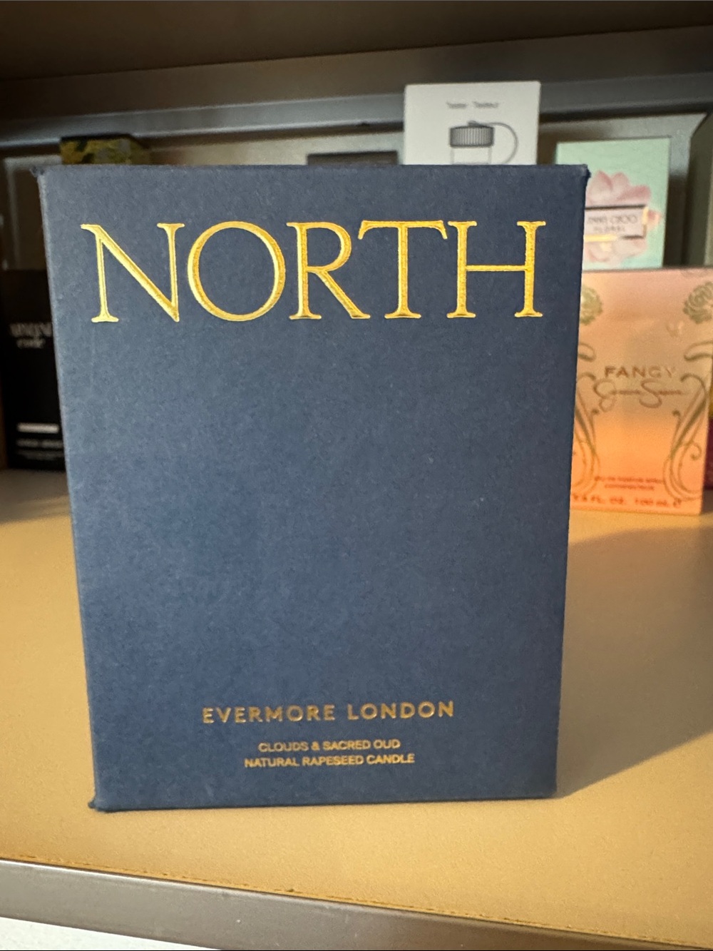 Northside Navy Blue Box with Gold Lettering